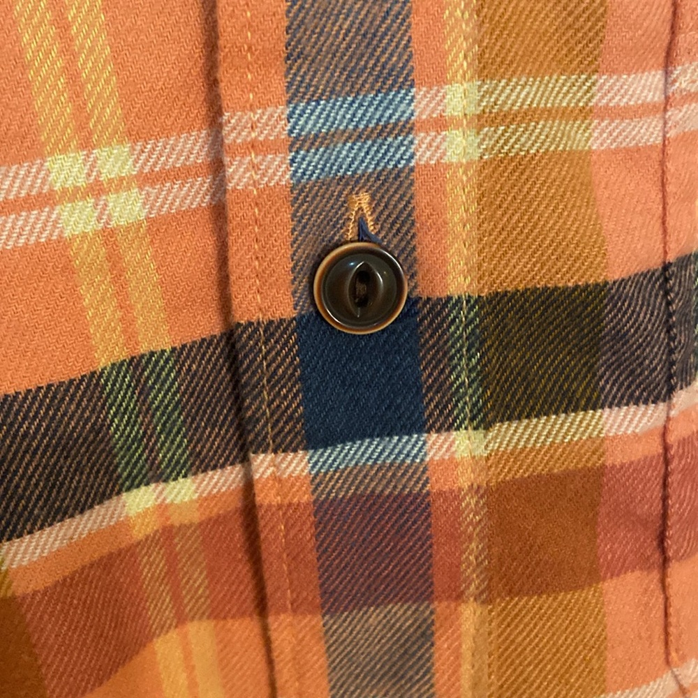 š„ECš„L.L.Bean Cotton Blend Plaid Button Up Flannel Shirt. - Picture 4 of 6
